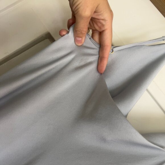 Shona Joy Bias Cowl Slip Maxi Dress Cloud Blue Size 6 - Picture 8 of 8